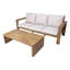 Ensemble de conversation de patio pour 5 personnes avec coussins Acacia-221977232