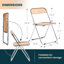 Chaise d'appoint pliante en acrylique Birgitta-931903200
