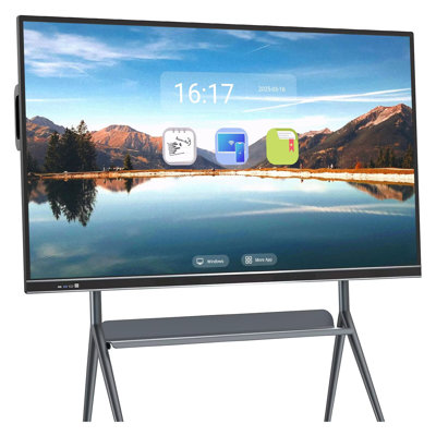 JYXCN Smart Board 75 Inch Interactive, All-in-One Touch Screen Computer with Dual System & Cloud Sharing - Ideal for Classroom, Office & Educational Presentations?(Include Wall Mount)