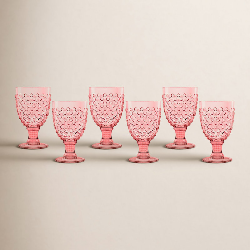 Verre à vin en acrylique, Rose