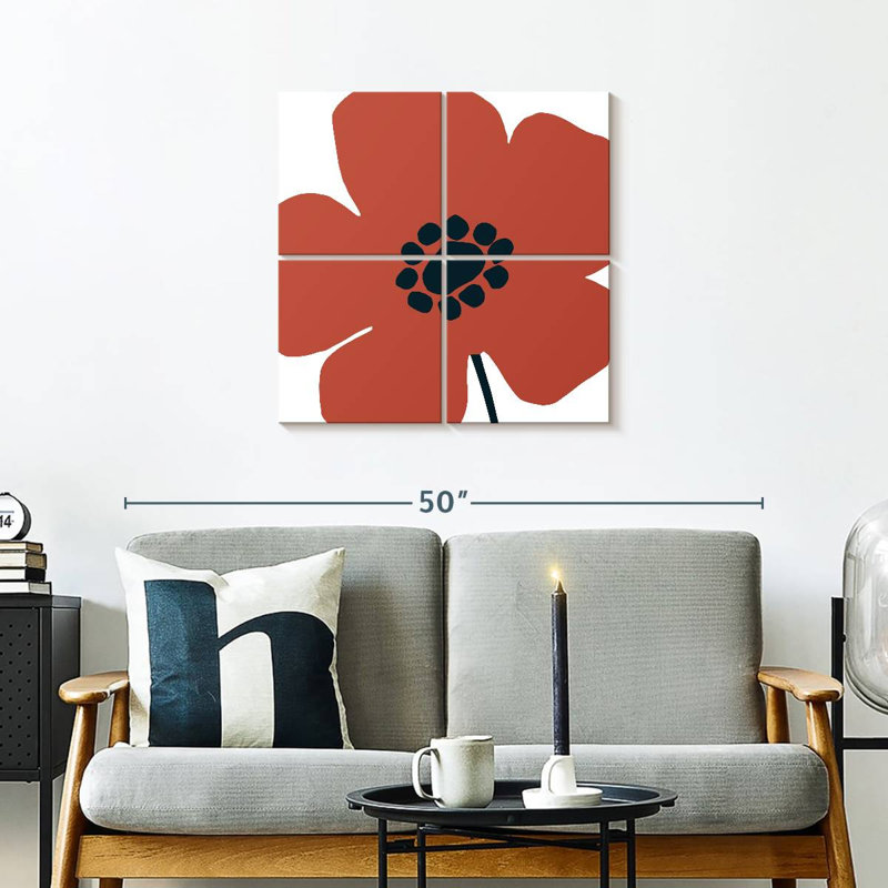 Harnek Pop Art Floral IV rétro