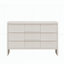 Buffet Mid-Century moderne avec rangement, armoire de rangement avec 2 portes et 3 tiroirs-32204146