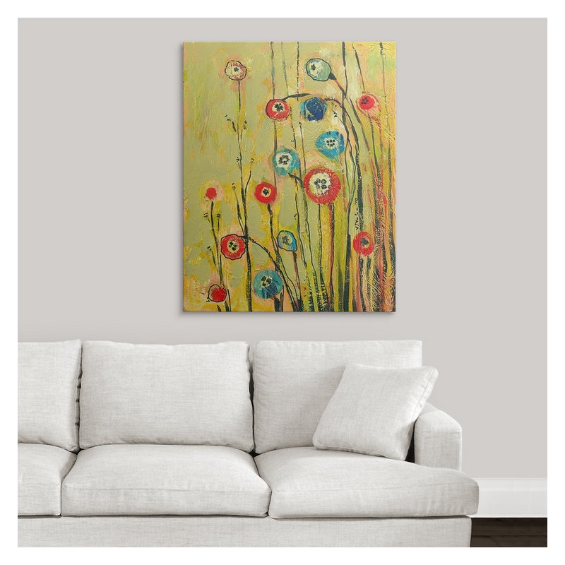 « hidden pops »-reproduction d’impression, H 16 po x l 12 po x 1,25 po, Toile