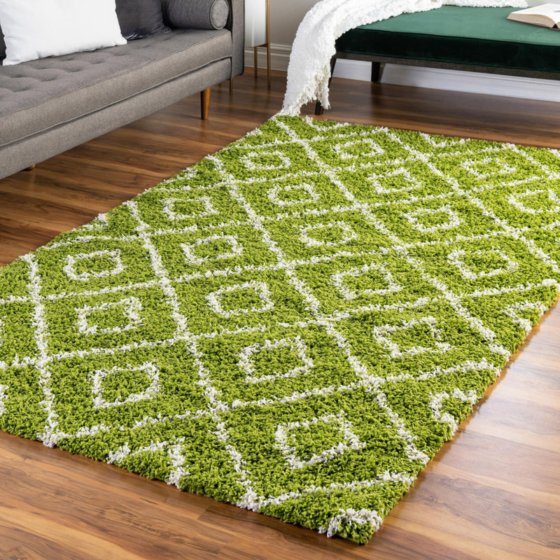 Geometric Indoor Rug, Rectangle 2' x 3'