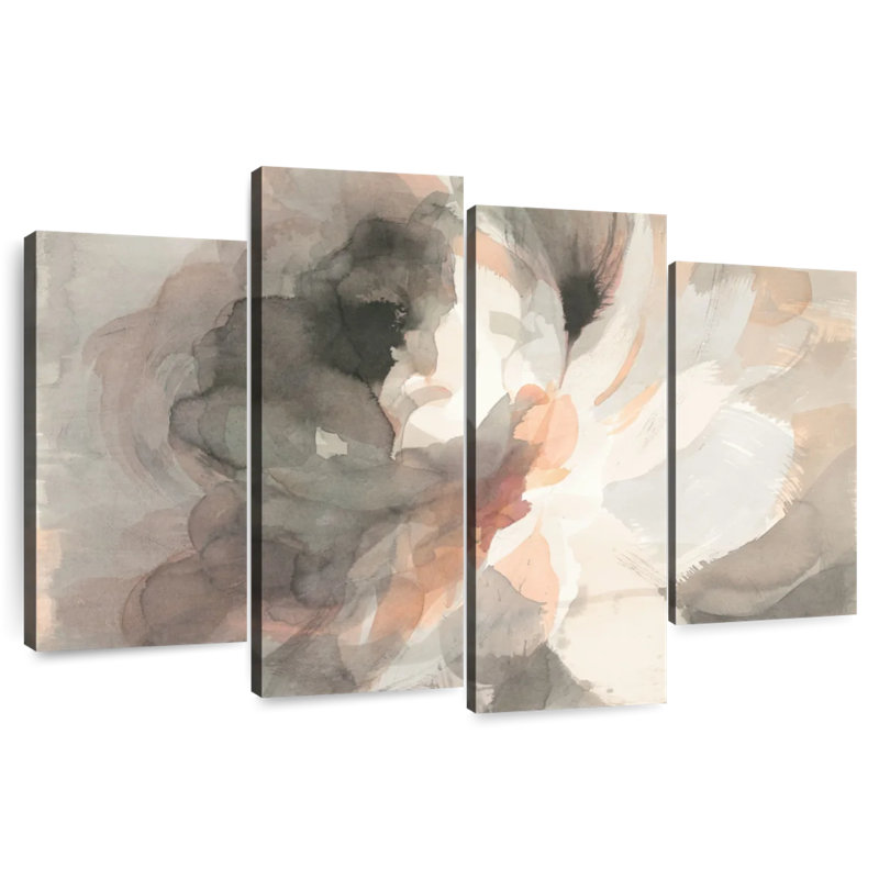 Abstract Peony I, 48" H x 75" W