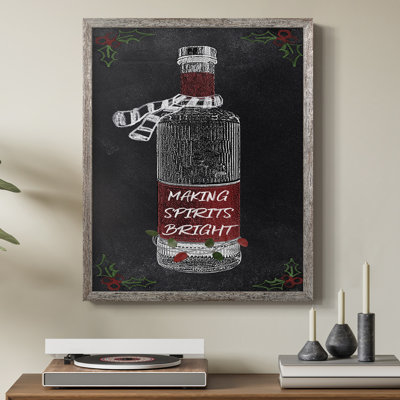 Holiday Spirits II Framed Print - Solid Wood