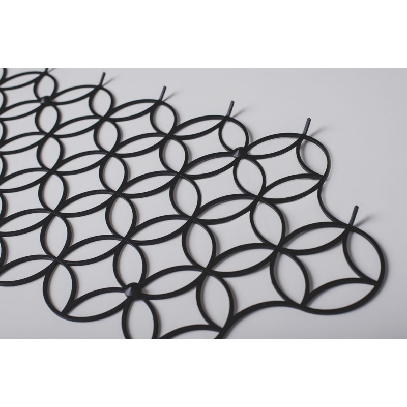 Glenrock Iron Wall Mounted Coat Rack, Black