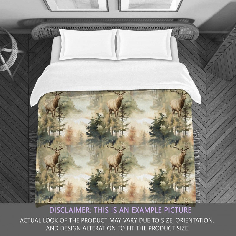 Autumn Elk Bedding, King Comforter