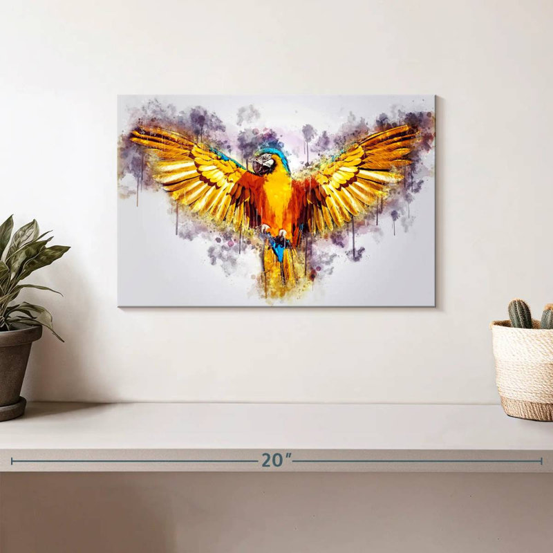 Parrot, 8" H x 12" W