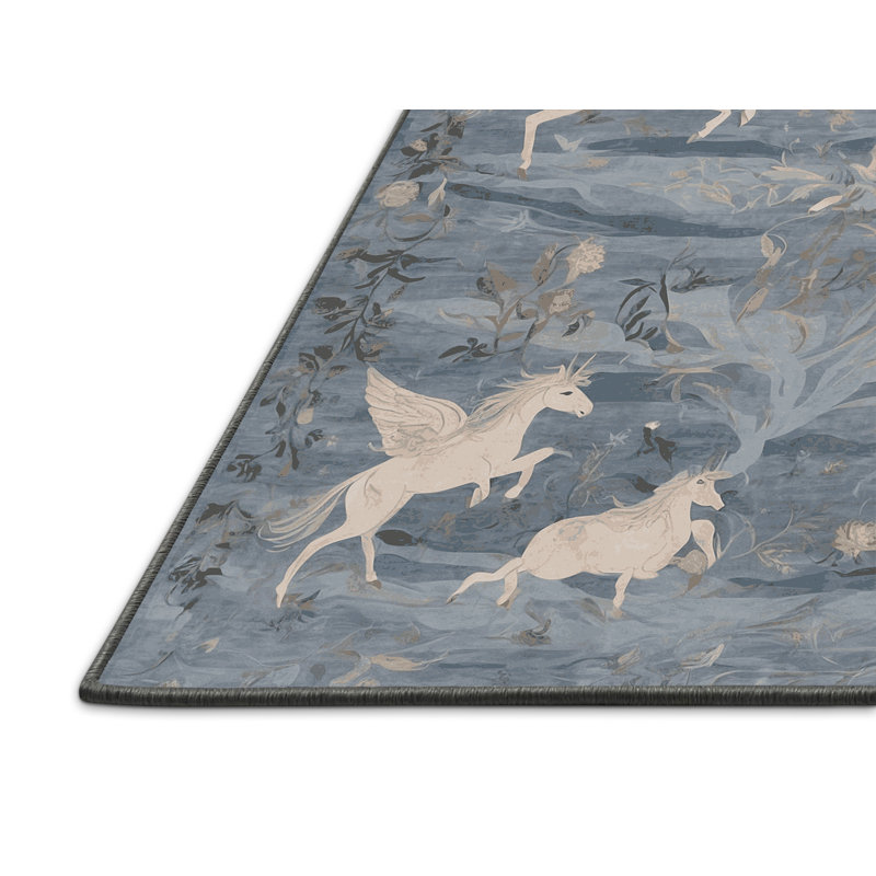 Tapis gris soyeux et moelleux, Rectangle 7 pi x 9 pi