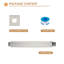 Bras de douche 8 po-103048991