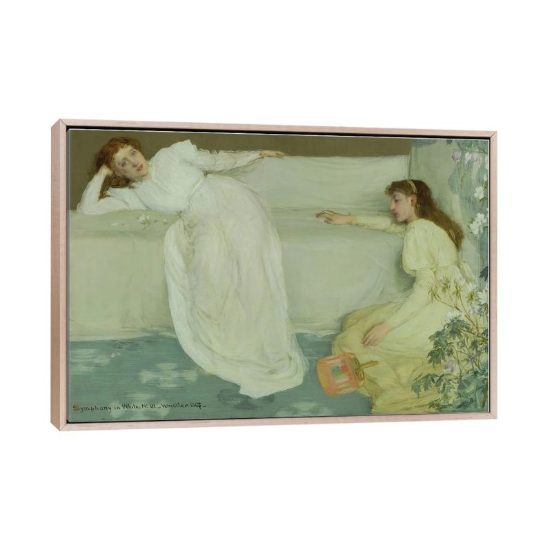 Print, 66.04 cm H x 101.6 cm W x 4.445 cm D, Natural Wood