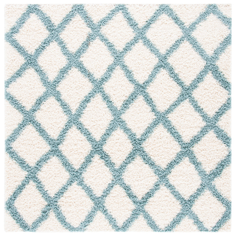 Skyleen Shag Performance Geometric Rug, Square 6'