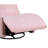 Georgena 31" Pink Corduroy Swivel Glider Recliner