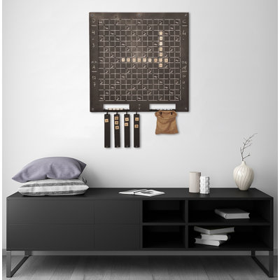 Modern Entertainment Wall Decor on Metal
