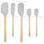 Flex-Core Wood Handled Spatula 5 Piece Set For Meal-1992099760