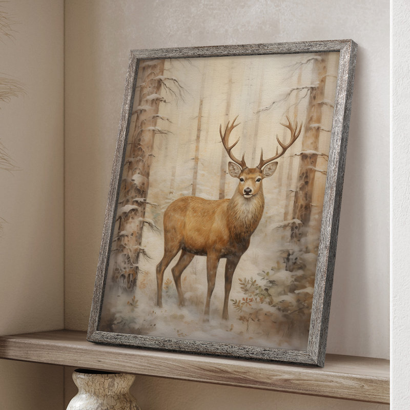«Christmas Holiday Art» DCLxxxi, reproduction d'art encadrée - bois massif, H 21 po x l 17 po