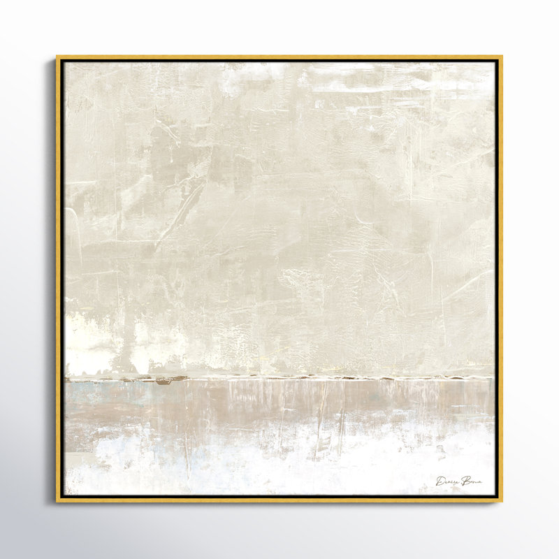 Better Days - Floater Frame Print on Canvas, Espresso, 37.5" H x 37.5" W