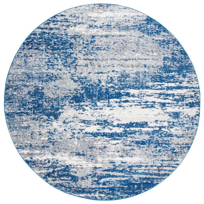 Arwan Performance Abstract Rug, Round 6'7"
