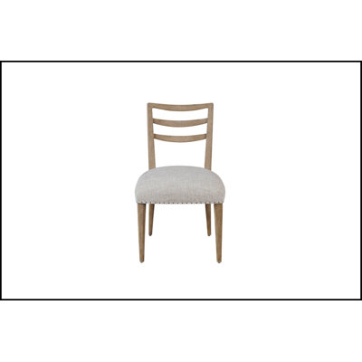 Ladderback Side Dining Chair Set of 2 with Ocean Colored Finish for Comfort and Coastal Style