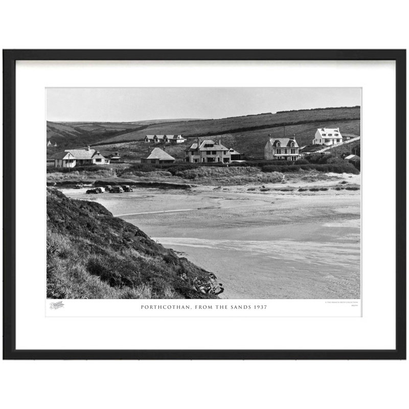 Porthcothan, From The Sands 1937 - Single Picture Frame Print, 28cm H x 36cm W x 2.3cm D