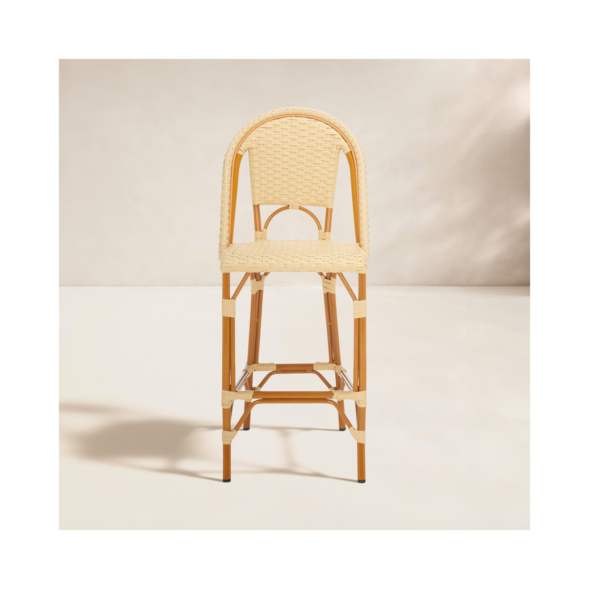 Kerta 46.5'' Outdoor Bar Stool, Natural