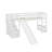 Twin Size Loft Bed With Slide-1100799244