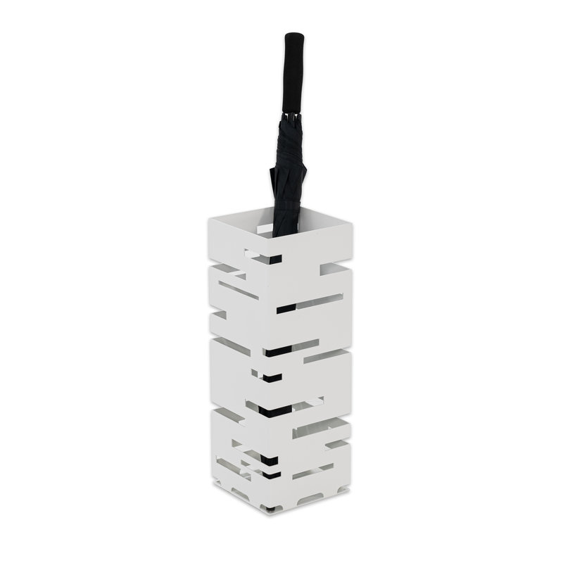 MODERN Metal Freestanding Umbrella Stand, White