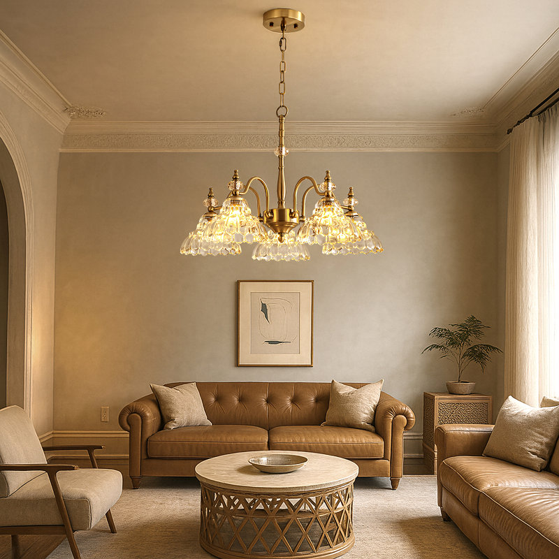 5 Light Crystal Chandelier