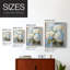 Reproduction encadrée FLORAL Series CIV - bois massif-1163068953