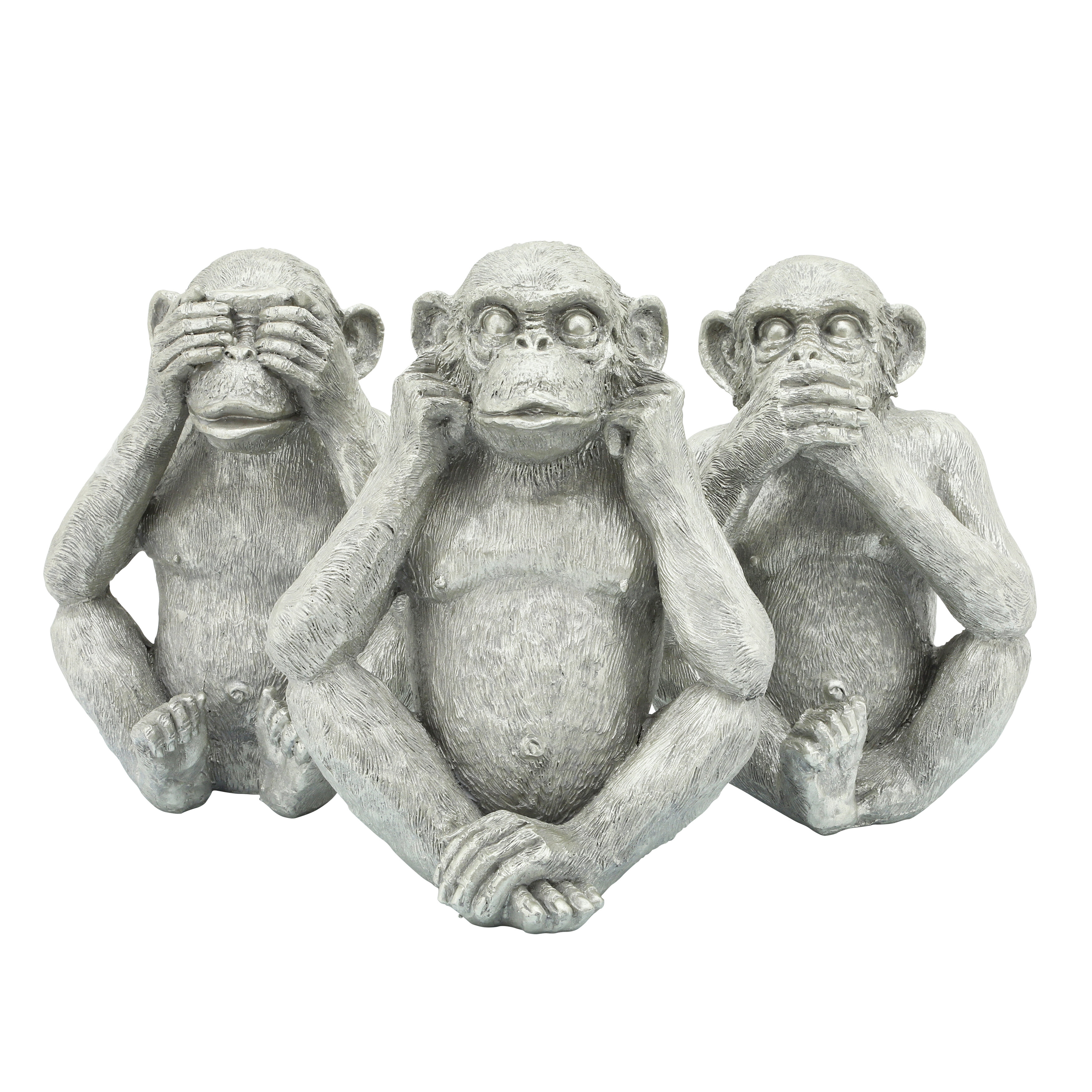 3pcs/set Sitting Monkey Home Decor Ornament With Do Not See, Do Not Say, Do  Not Listen Gestures, Vintage Solid Color Distressed Style Interior  Decoration Crafts Suitable For Indoor All Seasons