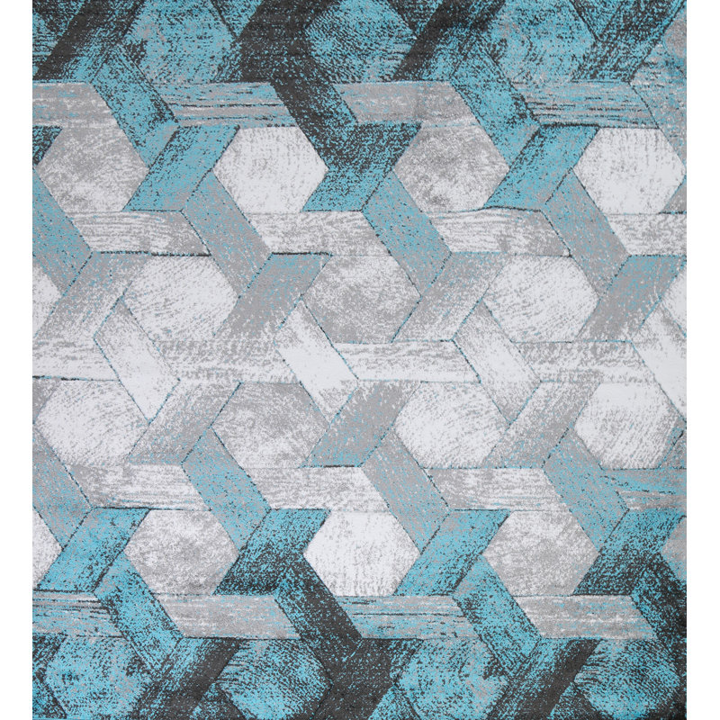 Tapis oriental transitionnel Trellis 5X8, Carré 9 pi 10 po x 9 pi 10 po