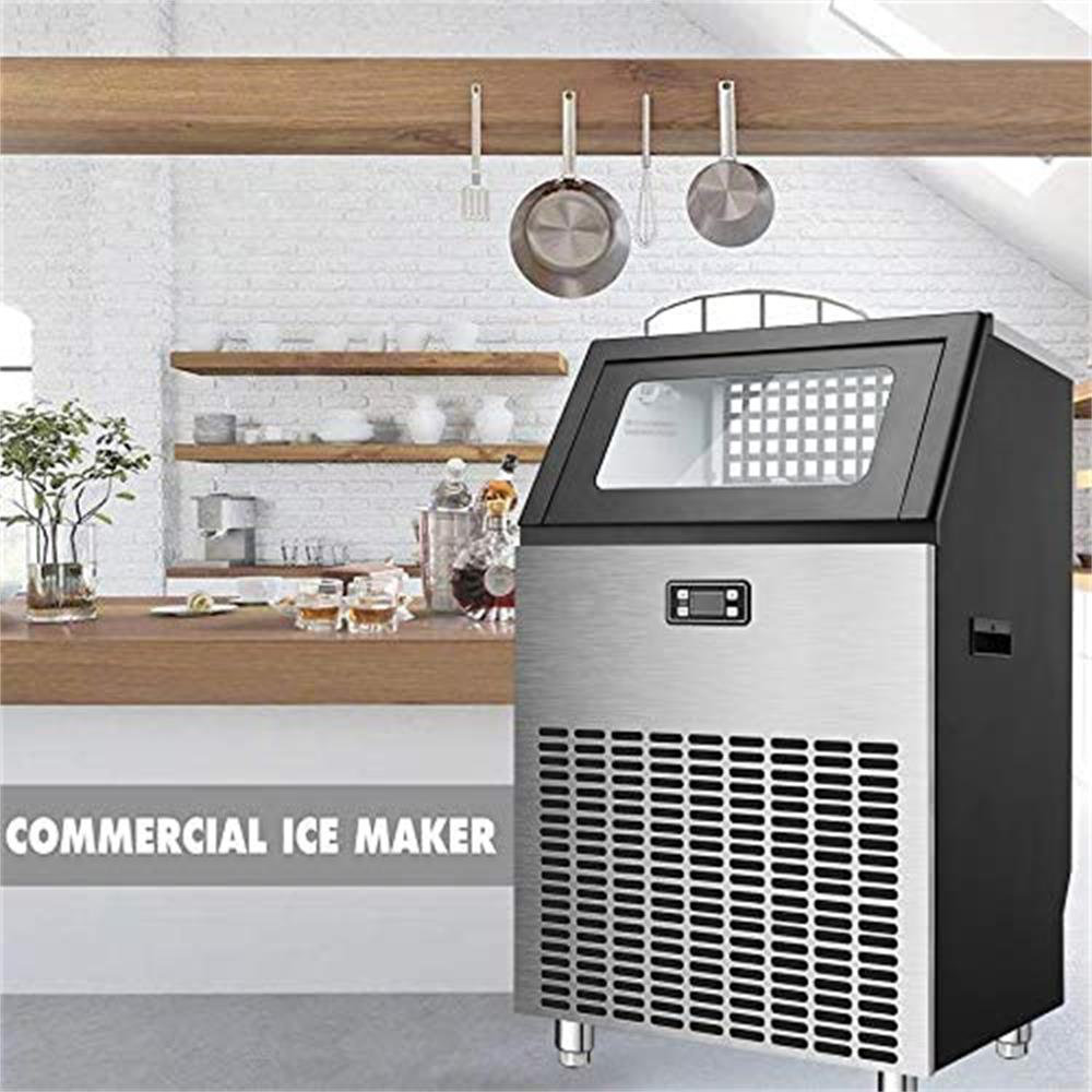 YUKOOL 200 Lb. Daily Production Cube Clear Ice Freestanding Ice Maker | Fridge.com
