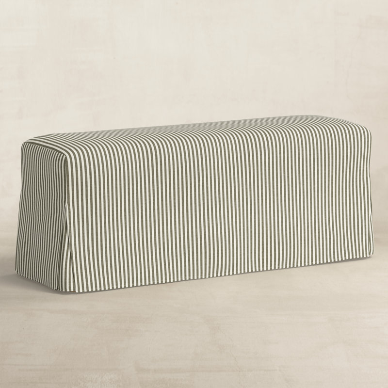 Upholstered Dining Bench,  Laurel Striped