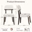 Ensemble de 2 chaises d'appoint Mid-Century rembourrées en bois massif-1143614407