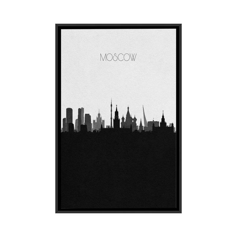 Moscow, Russia City Skyline by Ayse Deniz Akerman - Print on Canvas