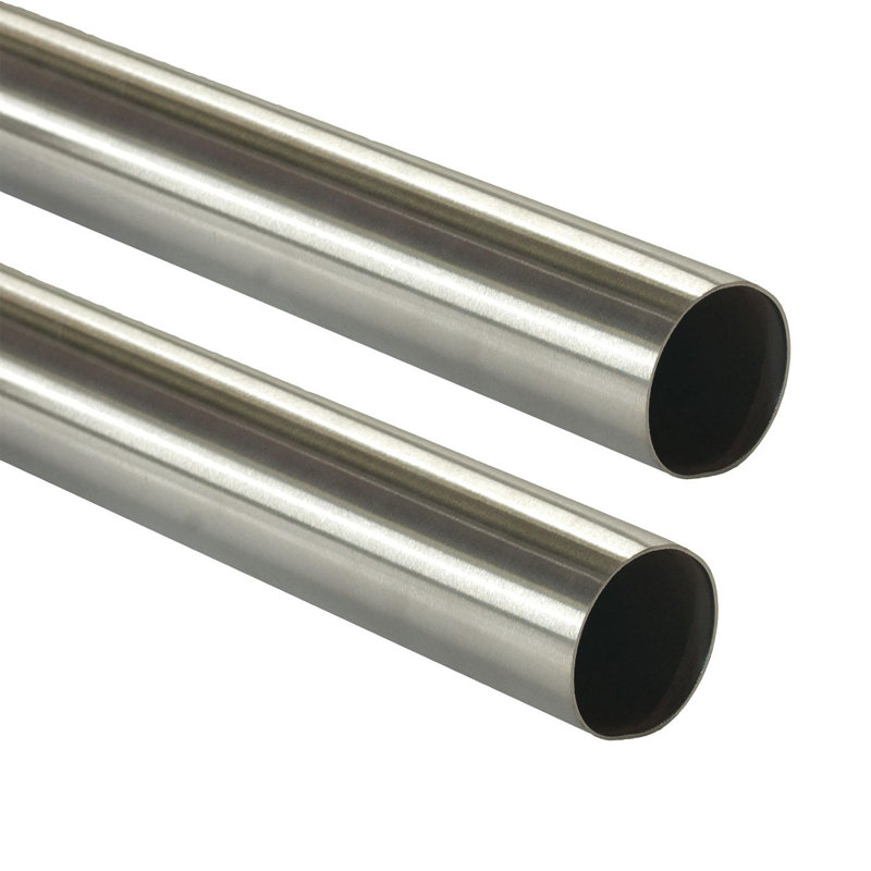 Rampe en acier inoxydable satiné 1-1 / 2 po Outwater, longueur 6 pi, paquet de 2