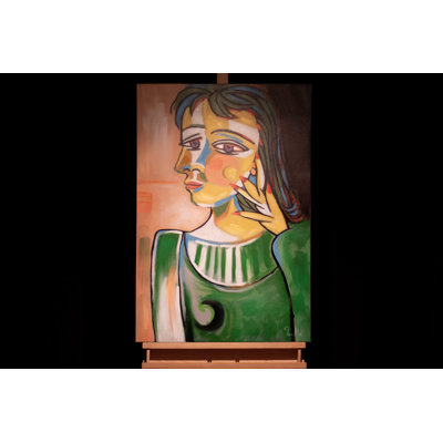 Hand -painted acrylic painting, inviolable grace