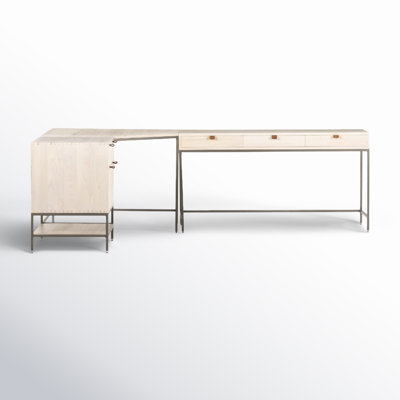 Trey Solid Wood Modular L-Shaped Executive Desk