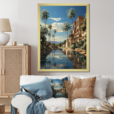«Vienna Wanders Of Luxor II», reproduction d'art sur toile encadrée