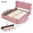 Upholstered Platform Bed Storage Velvet Bed with Wingback Headboard and 1 Big Drawer,2 Side Storage Stool-632115354