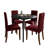 5 Pieces Dining Set With 42"L Round Table-949609106