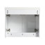 Meuble-lavabo de 36 po avec lavabo en résine, 2 portes à fermeture douce et 1 armoire latérale, conception à fixation flottante