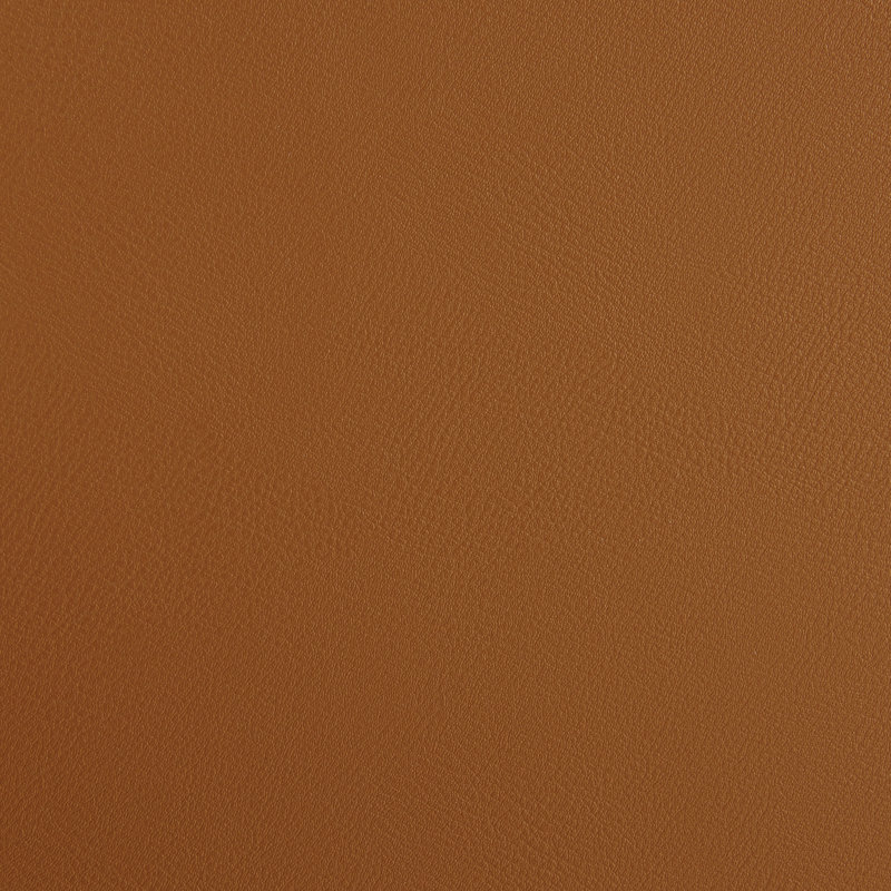 Chaise en cuir Ambra, Similicuir brun foncé / structure naturelle, 1