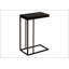 Élégante table de bout en forme de C avec plateau en stratifié brun foncé et base en métal bronze pour les espaces de vie modernes-1373999907-1373999918-1602104497