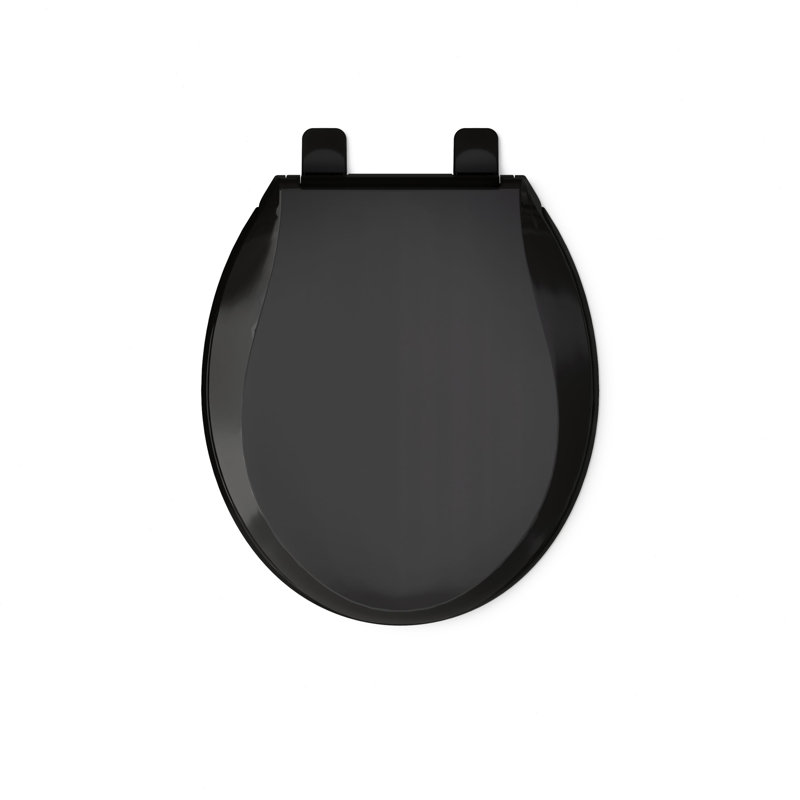 Cachet® Quiet-close™ Round-front Toilet Seat, Ready Latch, Black