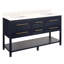 60" Robertson Double Bathroom Vanity Set with Rectangular Undermount Sinks-75247368-75247370-75247372