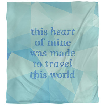 Housse de couette simple Travel Love Quote