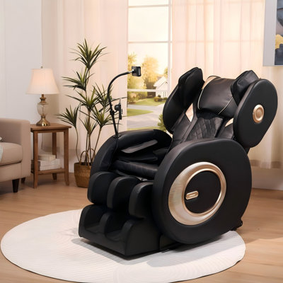 Massage Chair Recliner, Full Body Air Compression With Heat Therapy, Foot Rollers & Bluetooth Speakers - 5 Auto Programs For Ultimate Relaxation