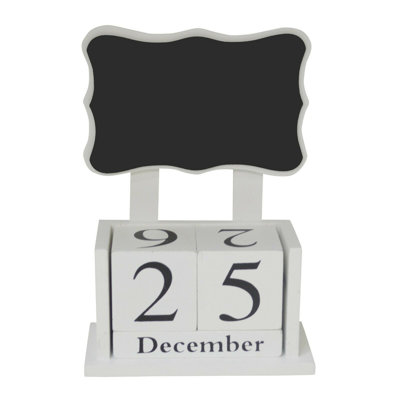 Tabletop Perpetual Calendar Chalkboard
